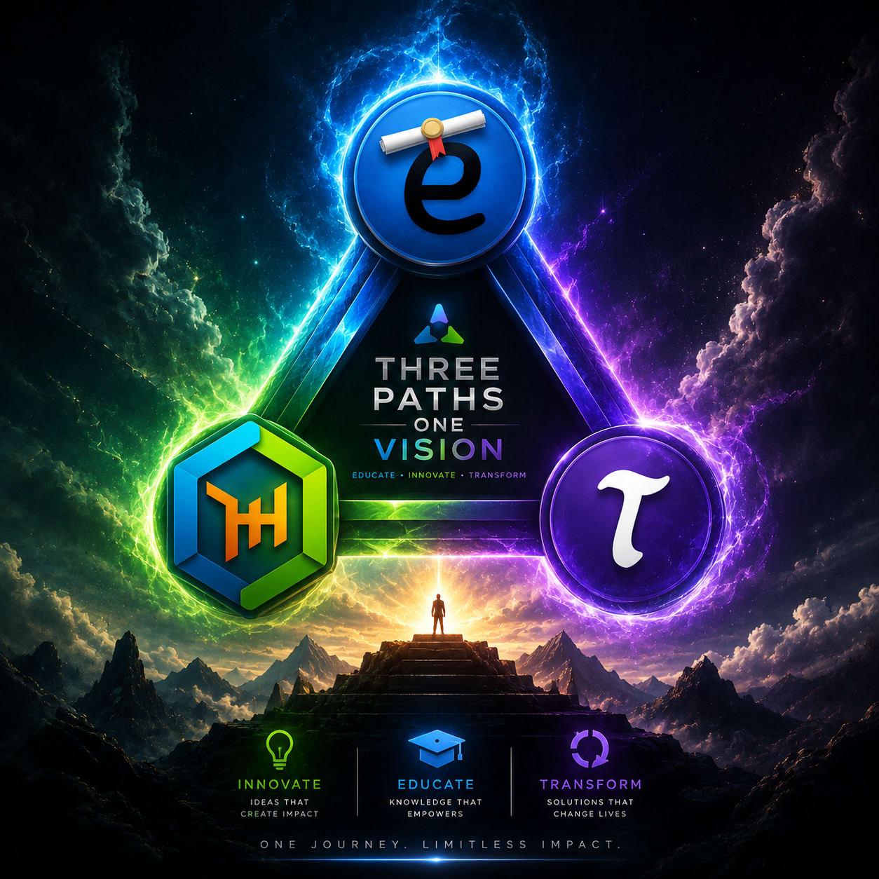 TechLearn India, EduLite and DevHireHub TED triad ecosystem visual